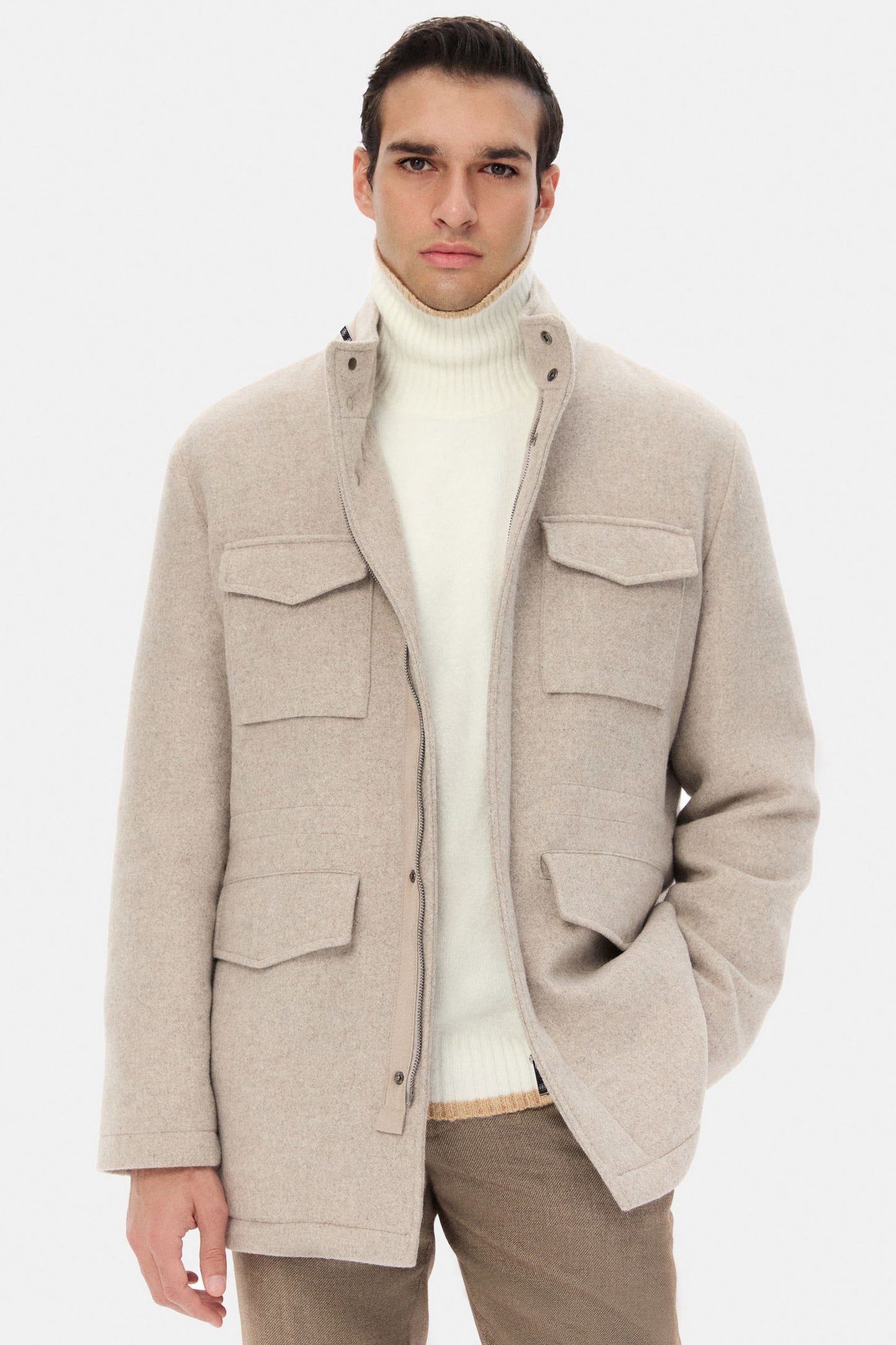 Ds Damat Regular Fit Taş Düz Mont