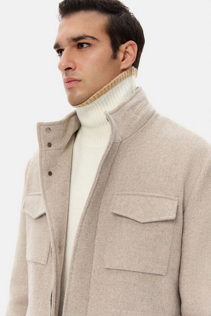 Ds Damat Regular Fit Taş Düz Mont