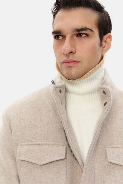 Ds Damat Regular Fit Taş Düz Mont