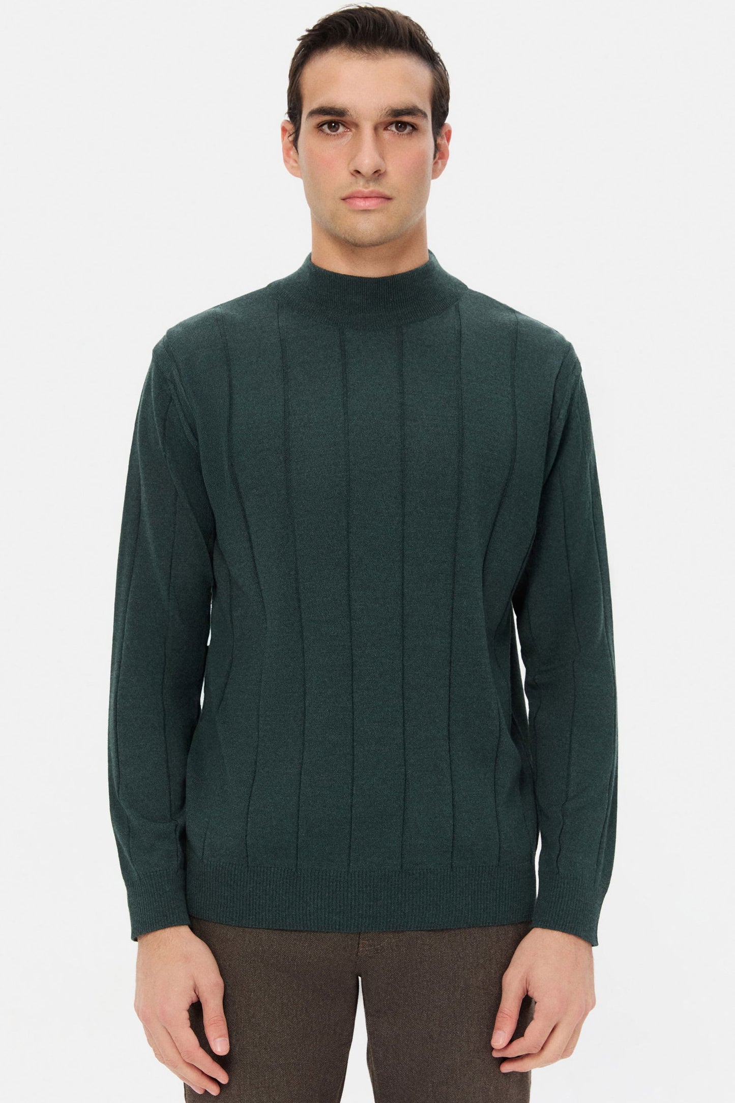 Ds Damat Regular Fit Yeşil Kazak
