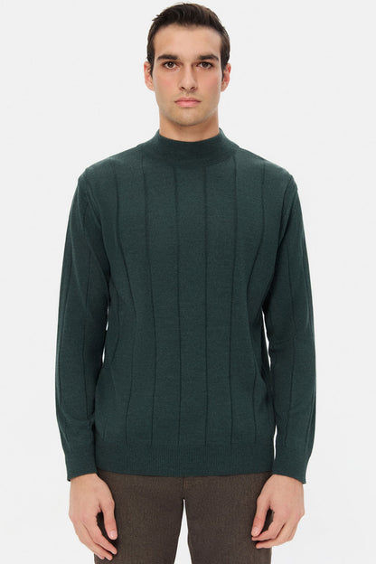 Ds Damat Regular Fit Yeşil Kazak