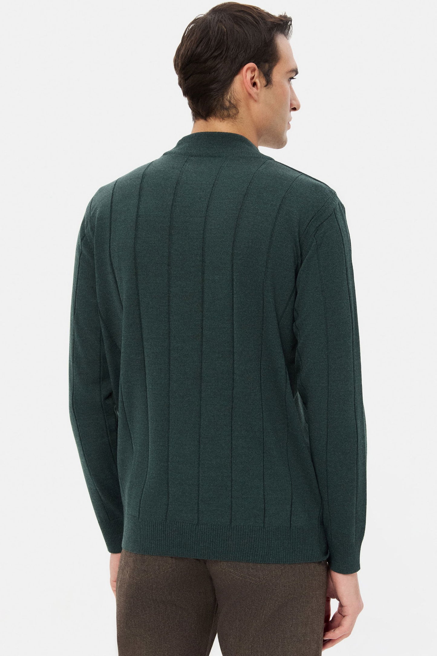 Ds Damat Regular Fit Yeşil Kazak