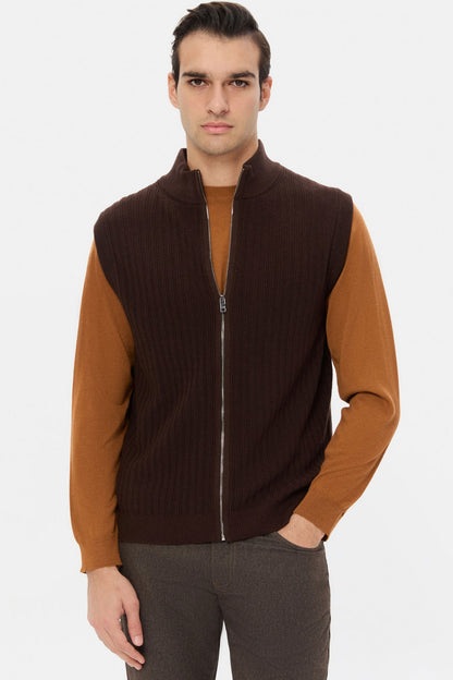 Twn Slim Fit Kahverengi Süveter