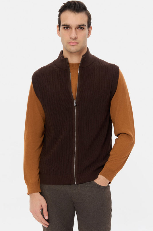 Twn Slim Fit Kahverengi Süveter