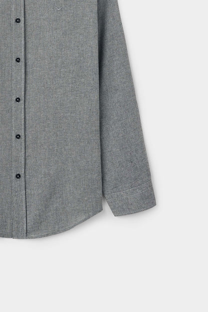 Ds Damat Comfort Lacivert Armürlü Gömlek