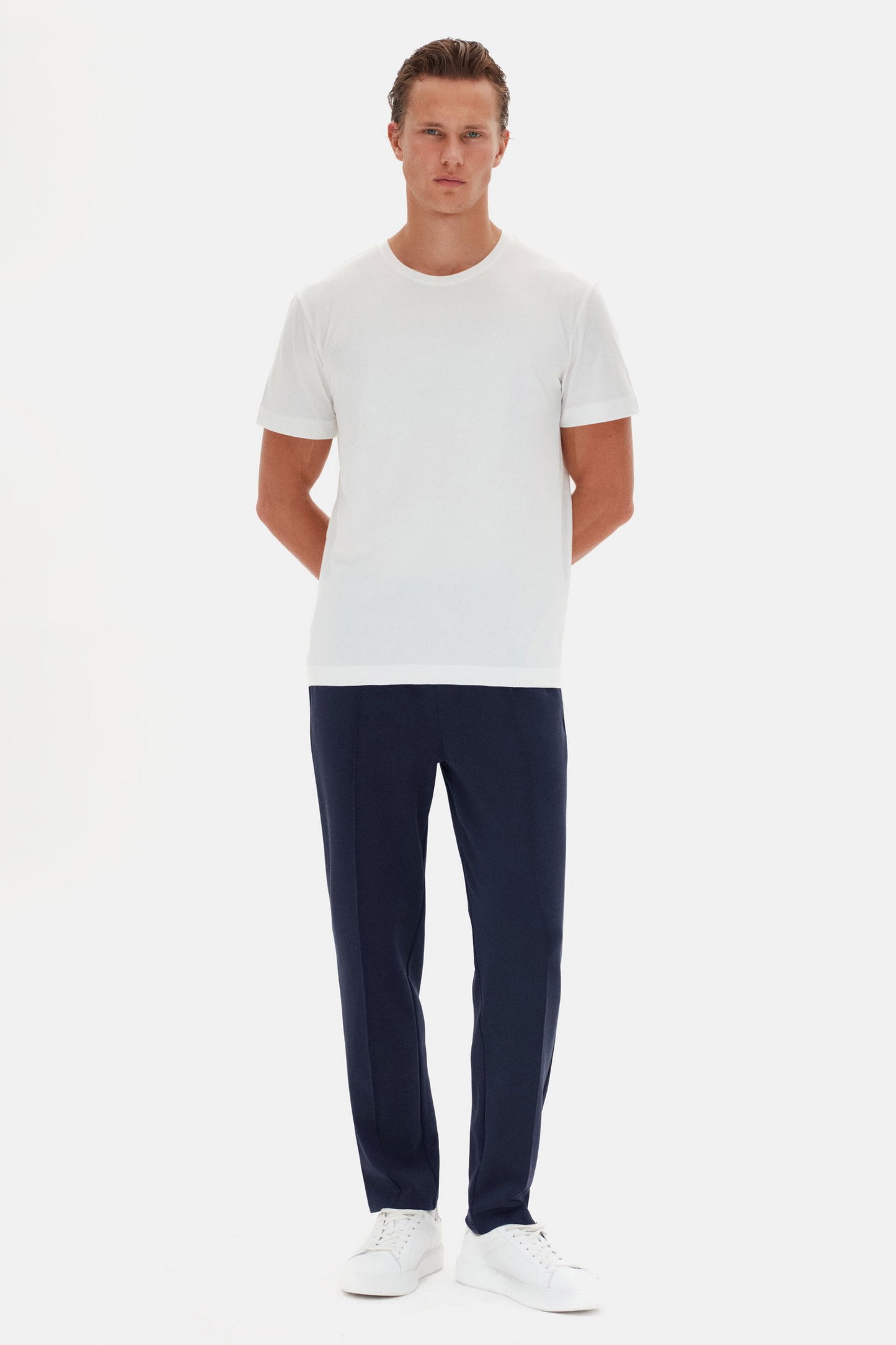 Ds Damat Regular Fit Lacivert Düz Eşofman Alt