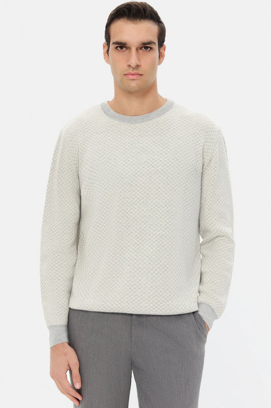 Ds Damat Regular Fit Gri Kazak