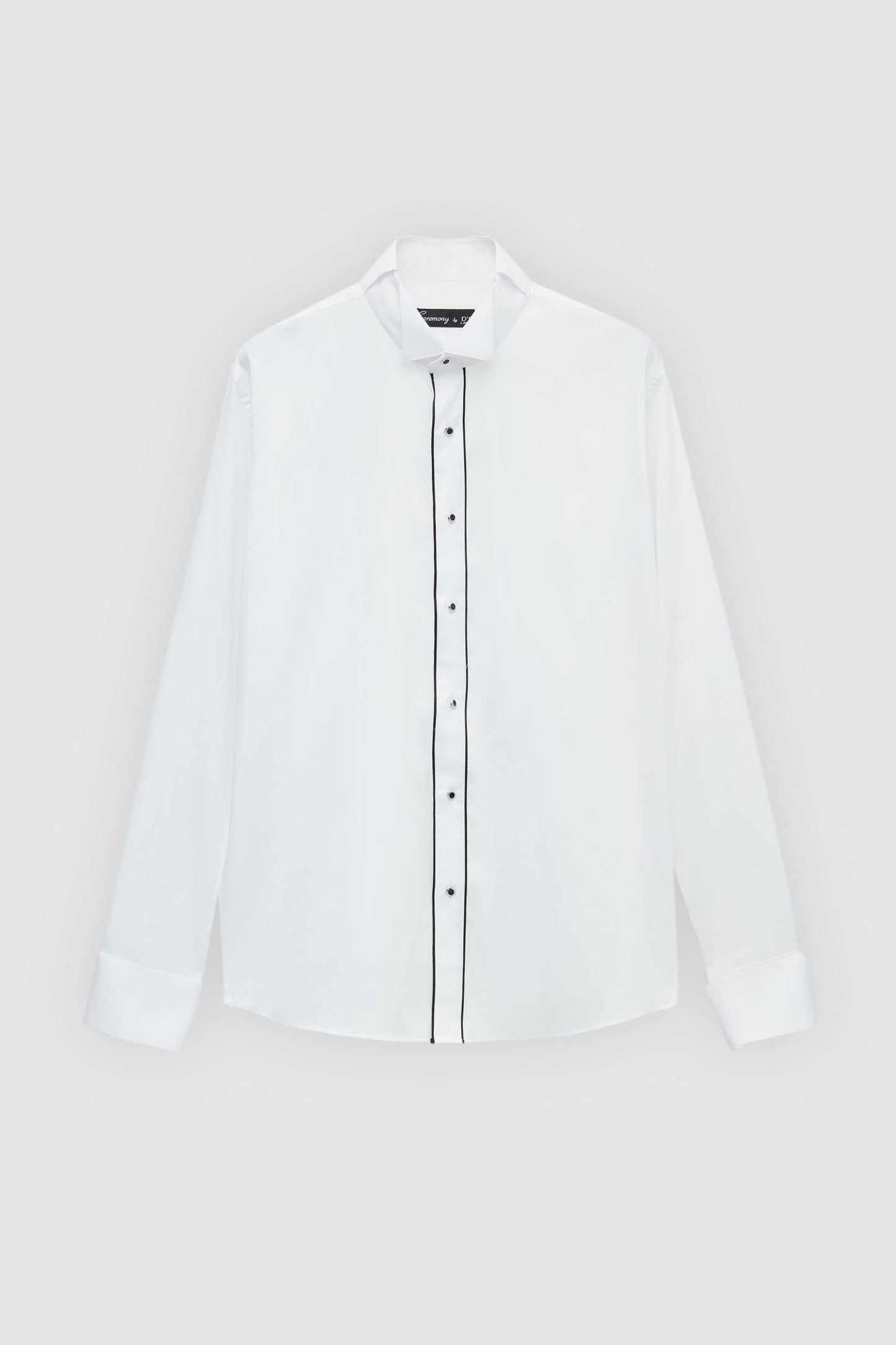Ds Damat Slim Fit Beyaz Düz Smokin Gömlek