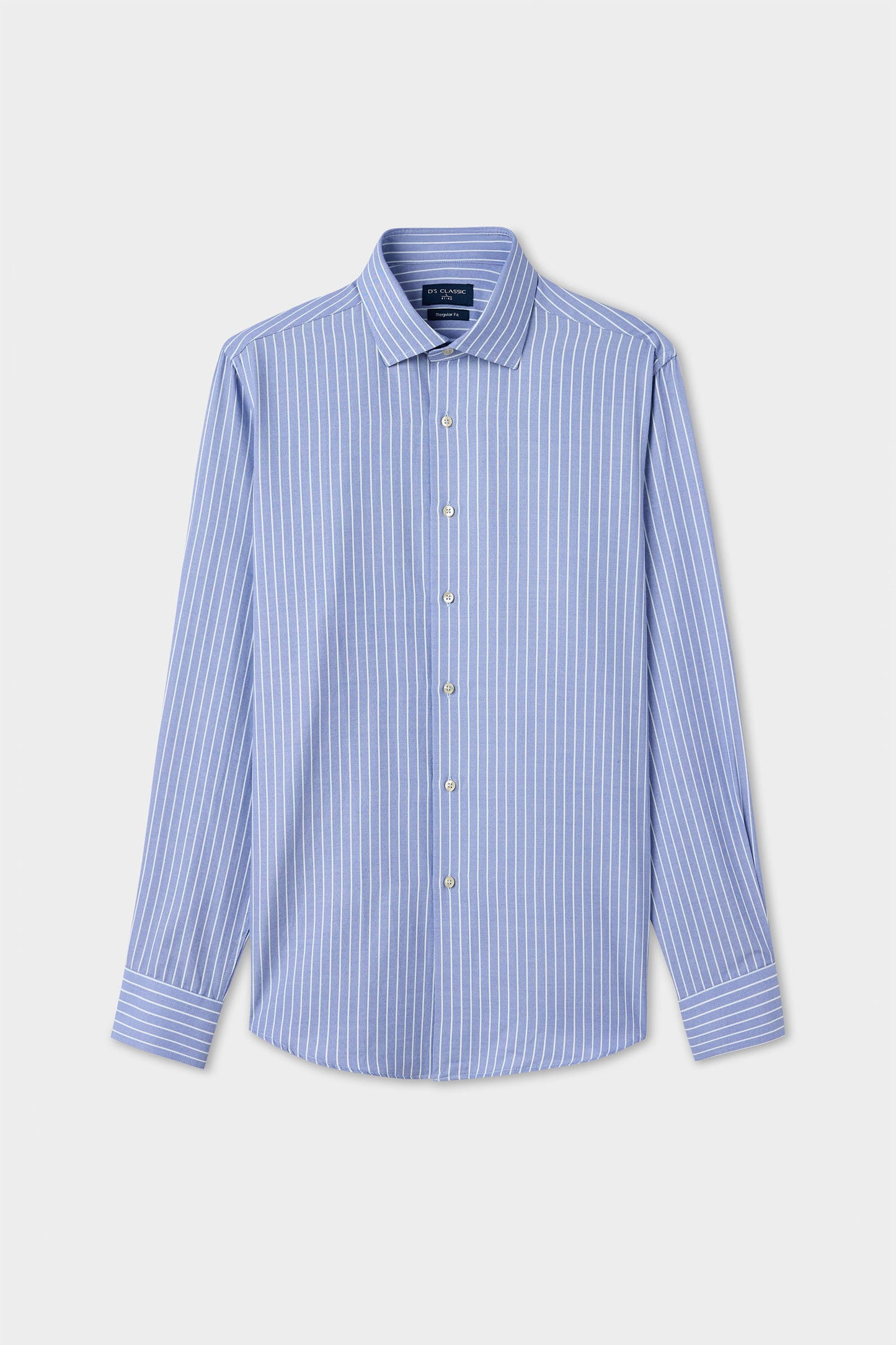 Ds Damat Regular Fit Lacivert Çizgili Gömlek