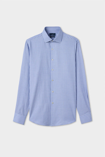 Ds Damat Regular Fit Lacivert Çizgili Gömlek