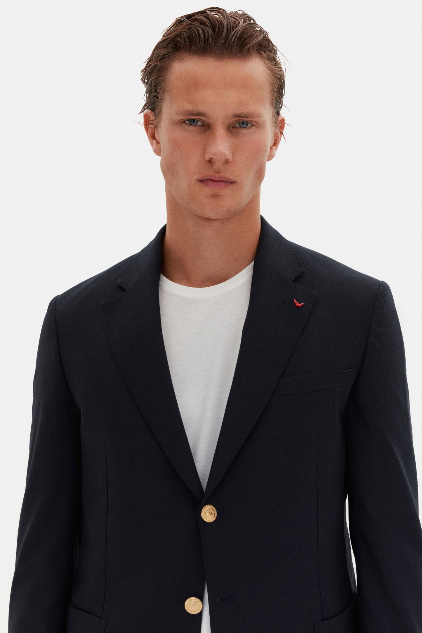 Ds Damat Comfort Fit Lacivert Düz Kumaş Ceket
