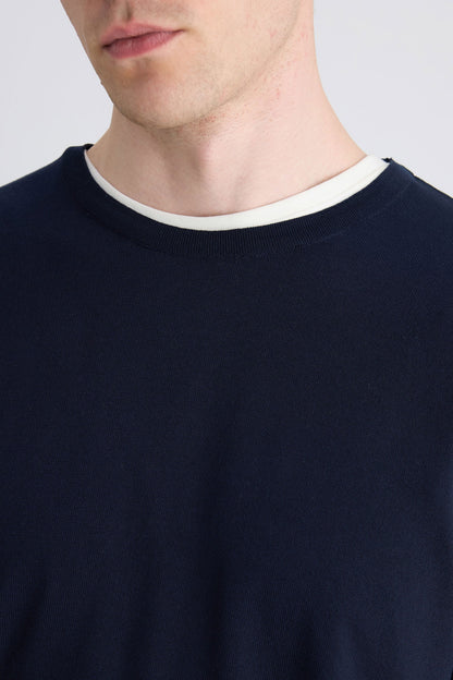Twn Slim Fit Lacivert Kazak