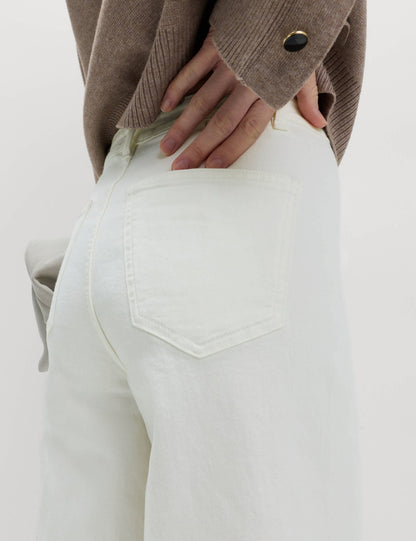 Yüksek Bel Wide Leg Grazer Jean