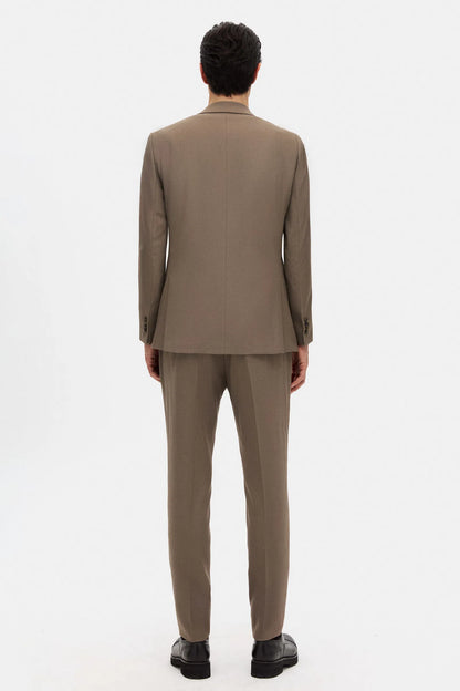 Tween Slim Fit Vizon Armürlü Takim Elbise