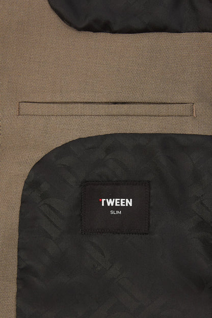 Tween Slim Fit Vizon Armürlü Takim Elbise