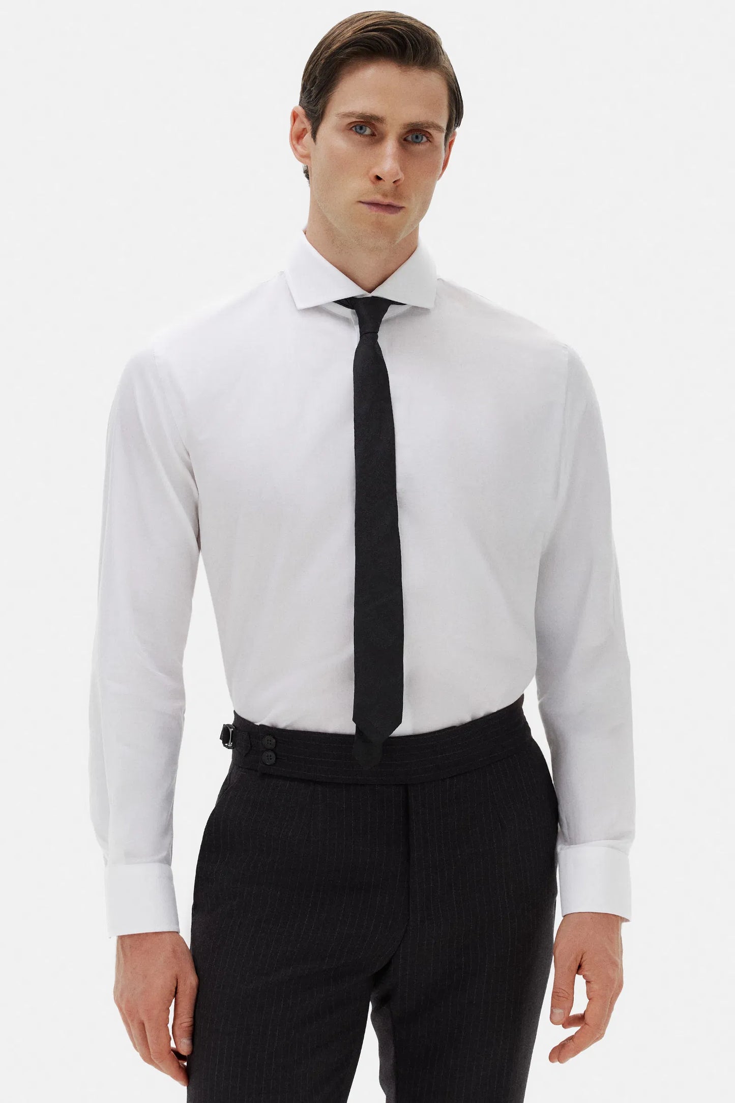 Damat Slim Fit Beyaz Desenli Gömlek