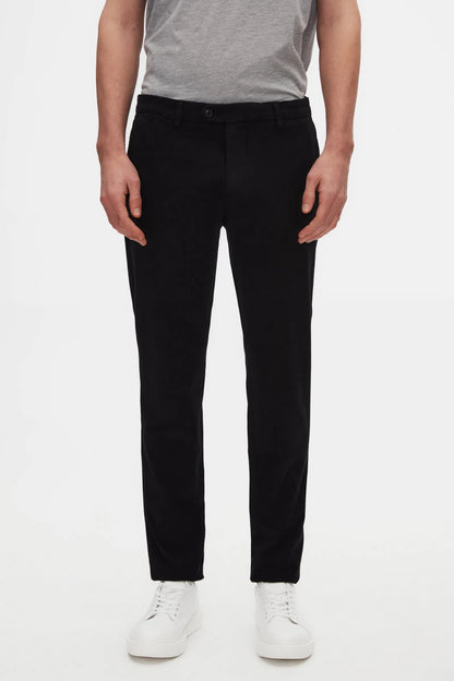 Damat Slim Fit Siyah Bi Strech Pamuklu Beli Içten Lastikli Chino Pantolon