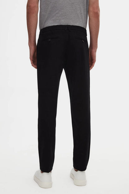 Damat Slim Fit Siyah Bi Strech Pamuklu Beli Içten Lastikli Chino Pantolon