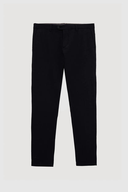 Damat Slim Fit Siyah Bi Strech Pamuklu Beli Içten Lastikli Chino Pantolon