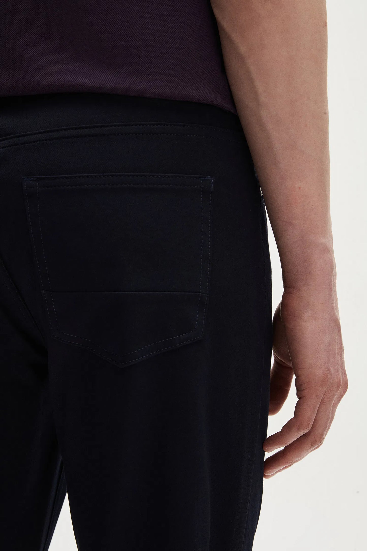 Tween Super Slim Fit Lacivert Diyagonel Chino Pantolon