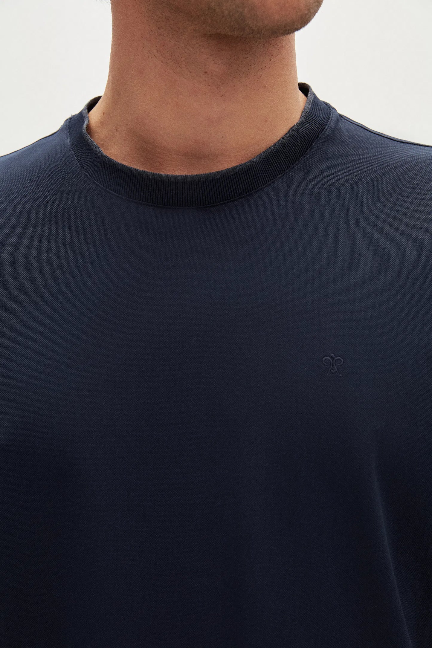 Damat Regular Fit Lacivert %100 Pamuk Merserize T-shirt