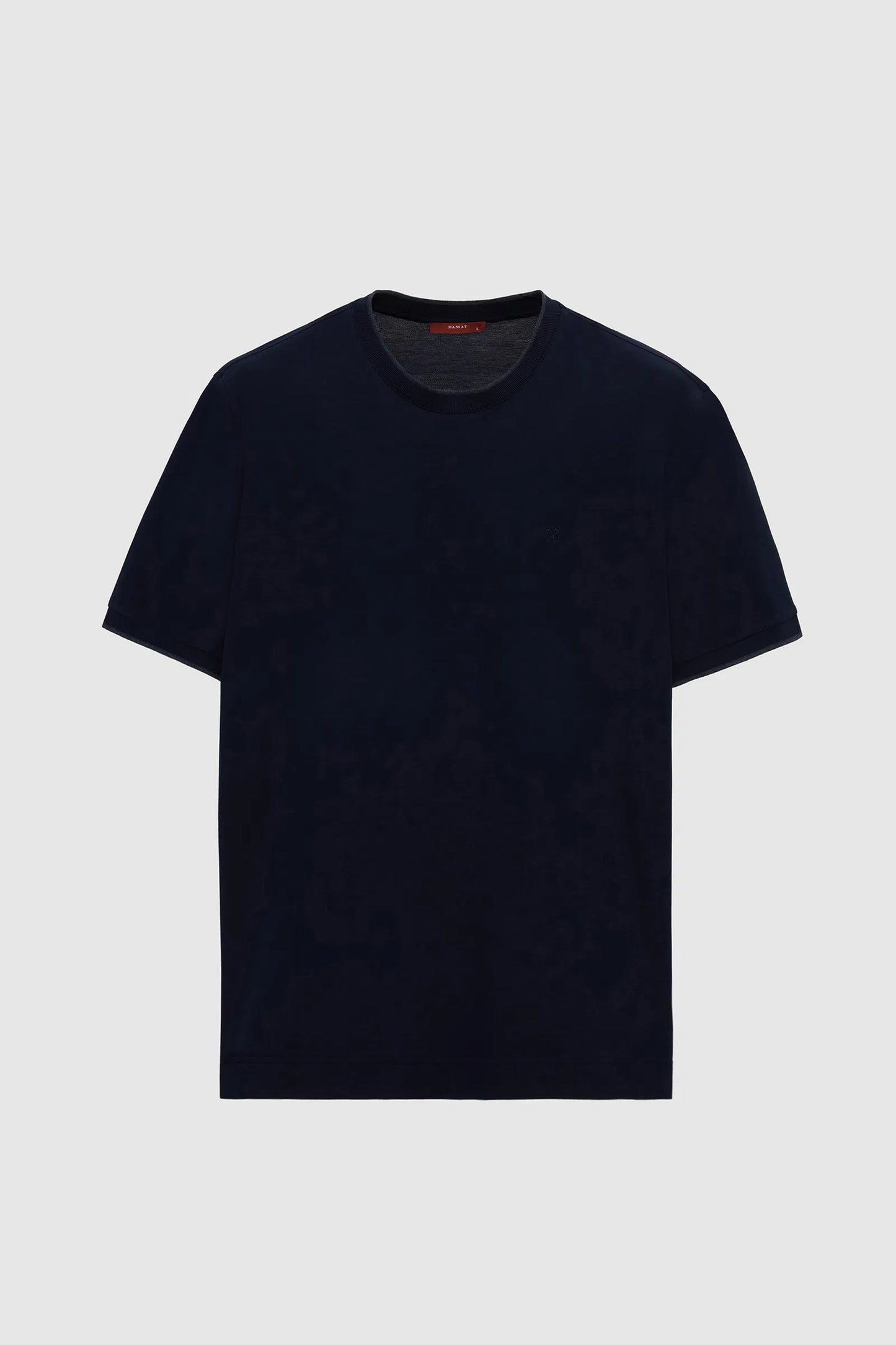 Damat Regular Fit Lacivert %100 Pamuk Merserize T-shirt
