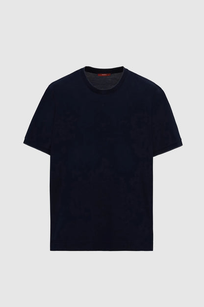 Damat Regular Fit Lacivert %100 Pamuk Merserize T-shirt