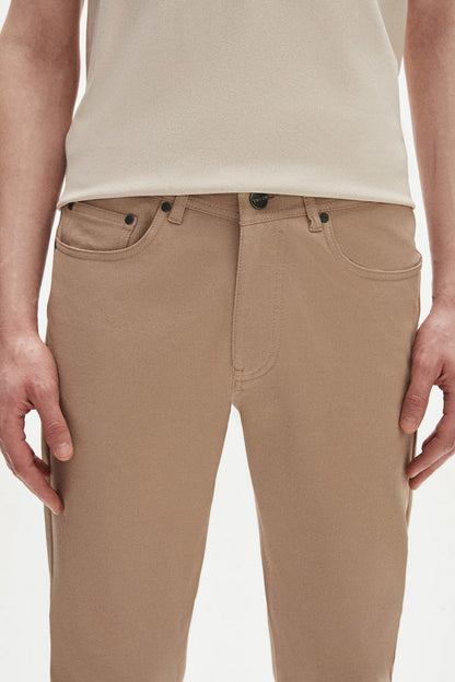 Tween Super Slim Fit Bej Diyagonel Chino Pantolon