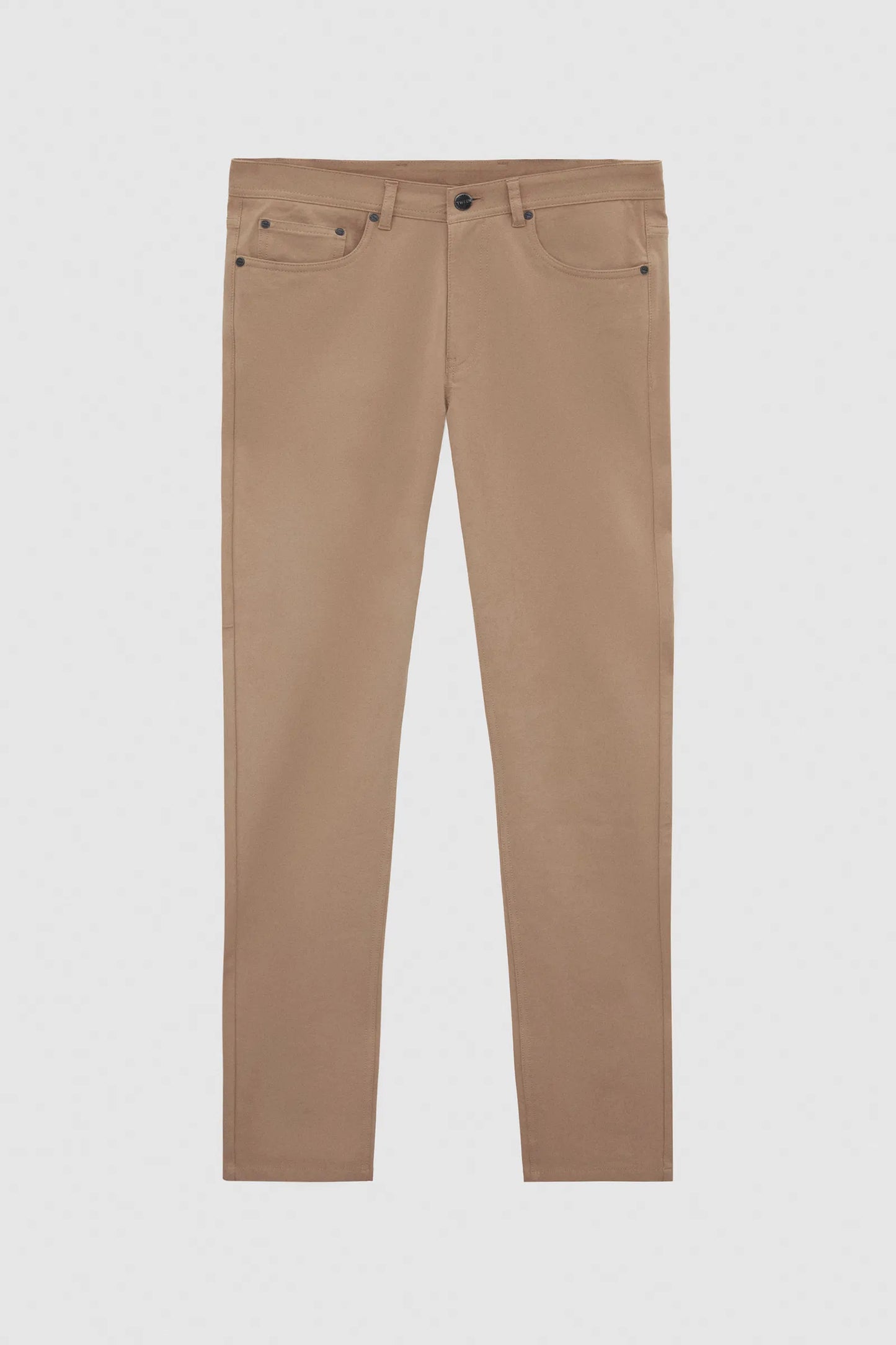 Tween Super Slim Fit Bej Diyagonel Chino Pantolon