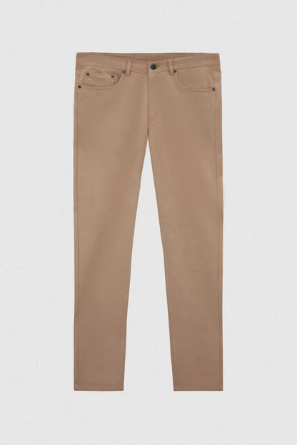 Tween Super Slim Fit Bej Diyagonel Chino Pantolon