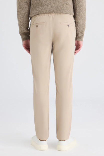 Ds Damat Relaxed Fit (pilesiz) Bej Armürlü Jogger Pantolon