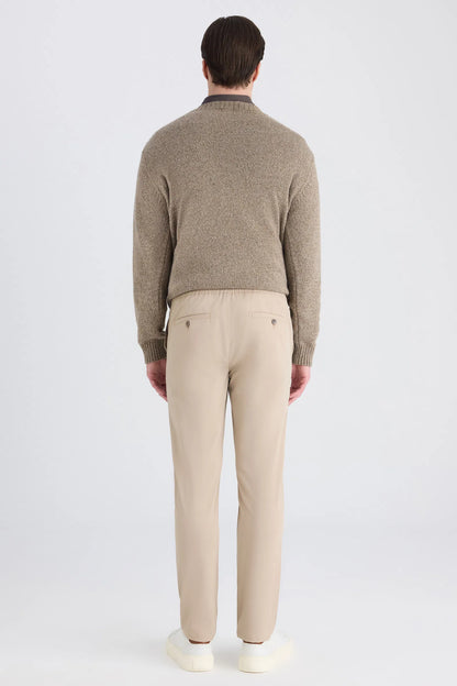 Ds Damat Relaxed Fit (pilesiz) Bej Armürlü Jogger Pantolon