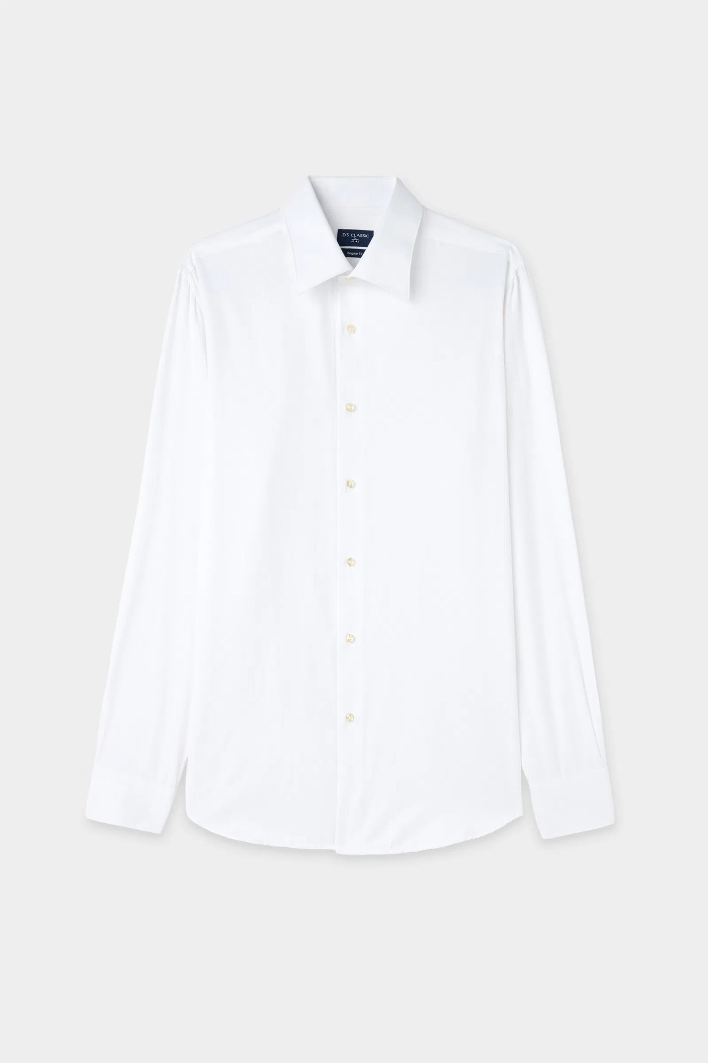 Ds Damat Regular Fit Beyaz Armürlü Gömlek