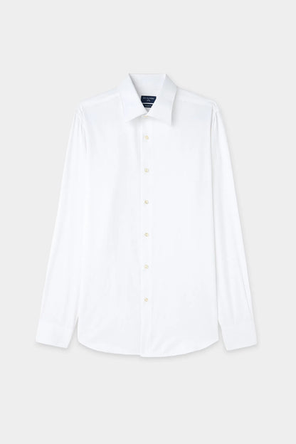 Ds Damat Regular Fit Beyaz Armürlü Gömlek