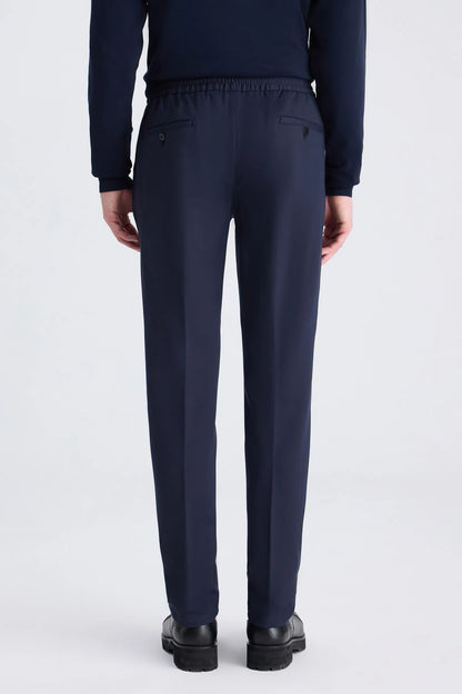 Ds Damat Relaxed Fit (pilesiz) Lacivert Armürlü Jogger Pantolon