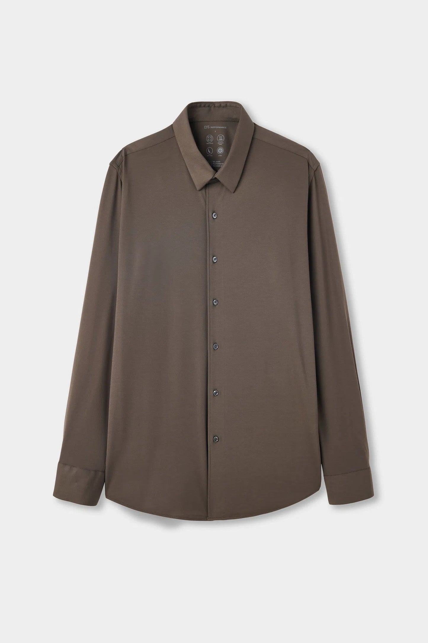 Ds Damat Slim Fit Haki Örme Gömlek