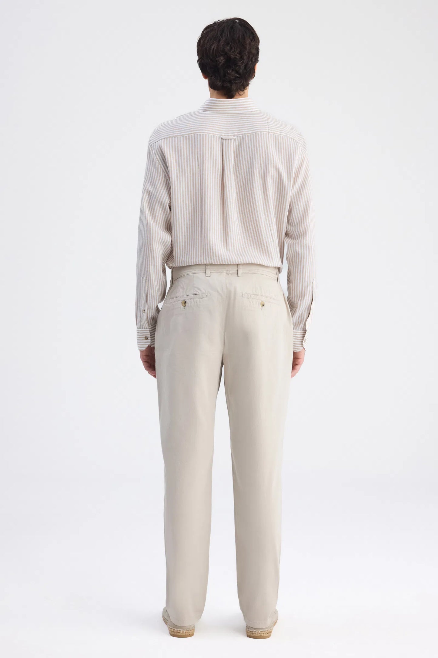 Ds Damat Comfort Fit Bej Gabardin Chino Pantolon