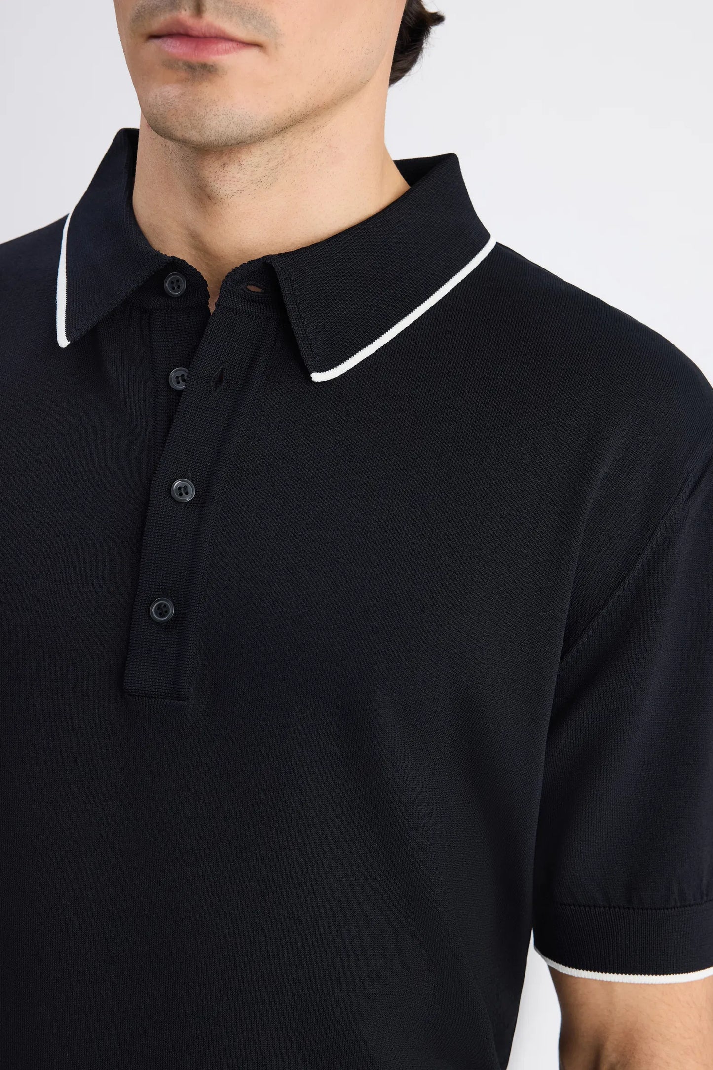 Ds Damat Regular Fit Siyah Düz Örgü Kazak