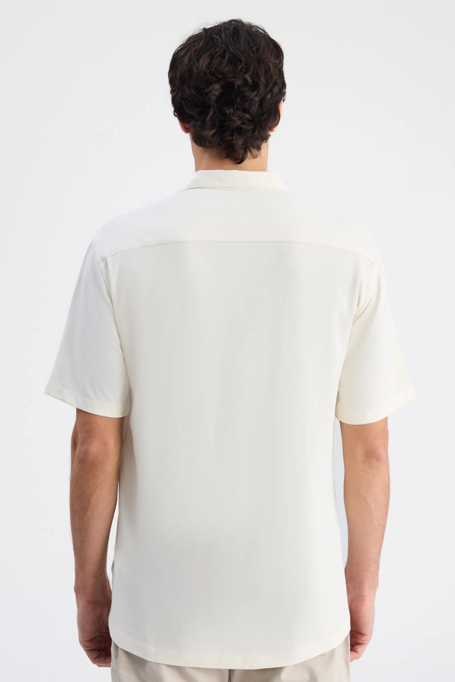 Twn Slim Fit Ekru Armürlü Gömlek