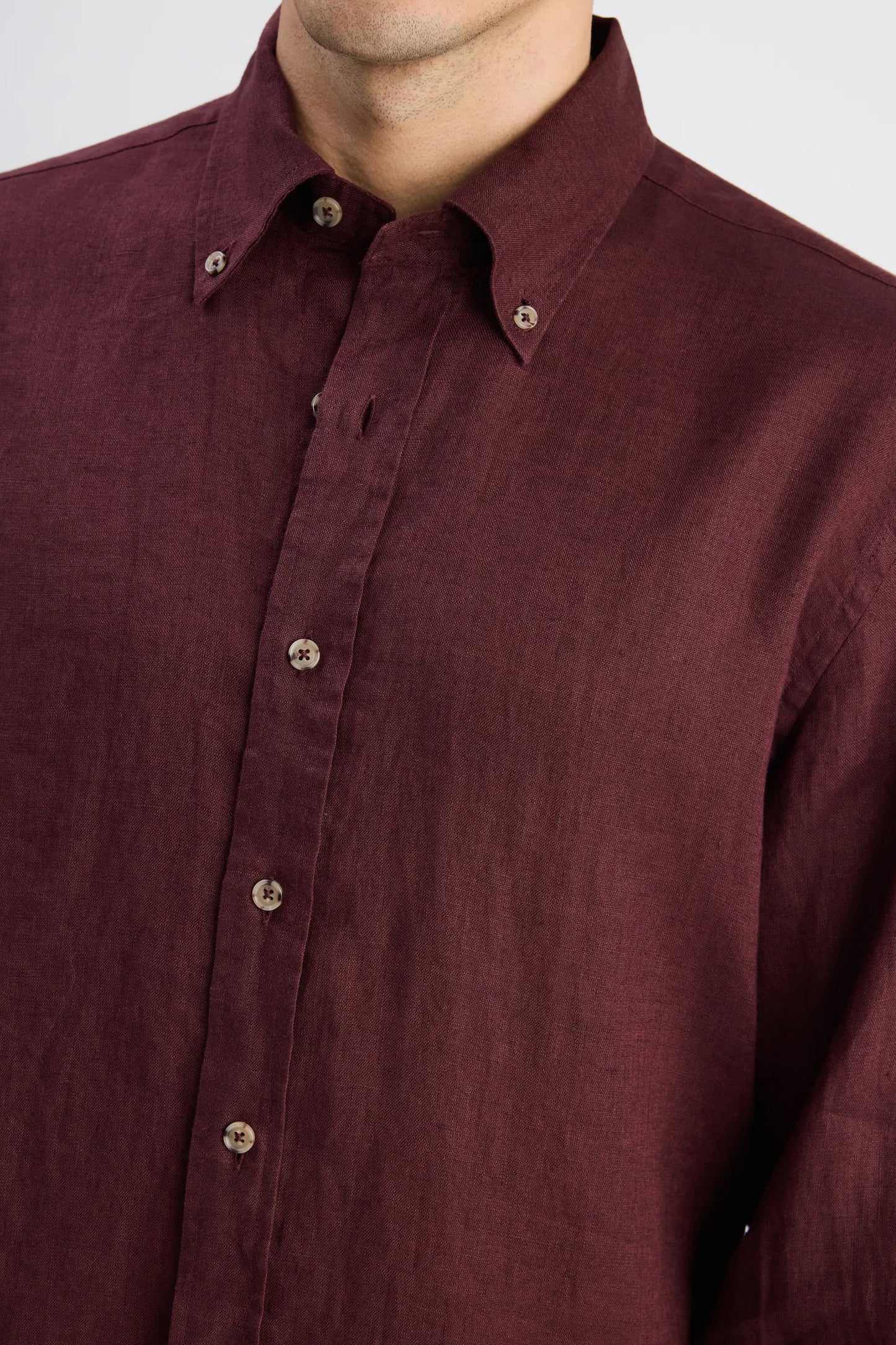 Ds Damat Comfort Bordo Düz Gömlek