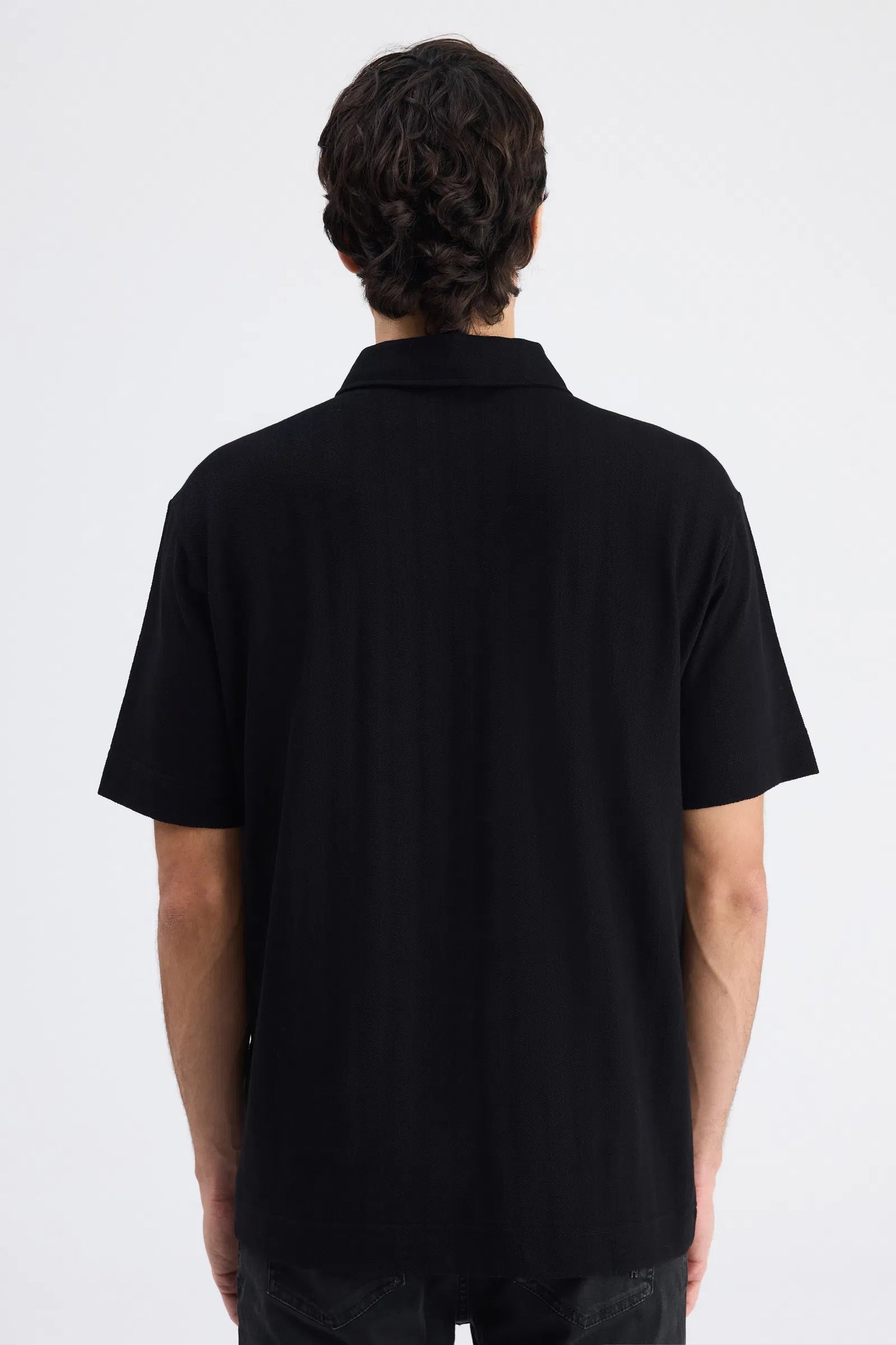 Ds Damat Regular Fit Siyah Düz T-shirt