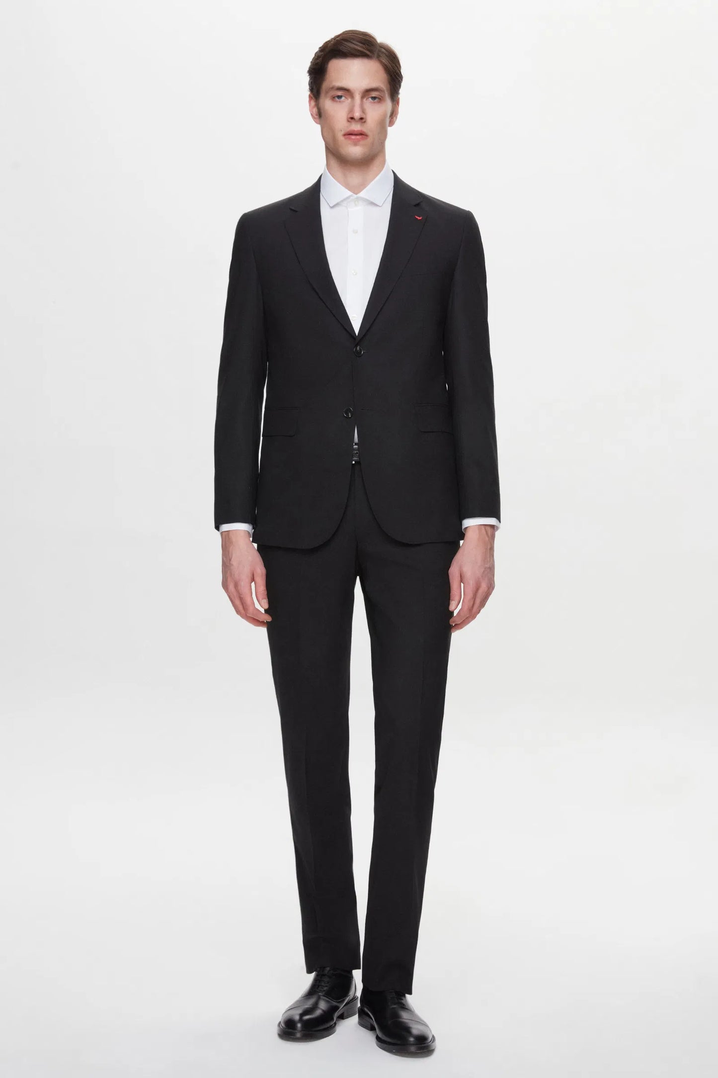 Ds Damat Regular Fit Siyah Düz Travel Takim Elbise