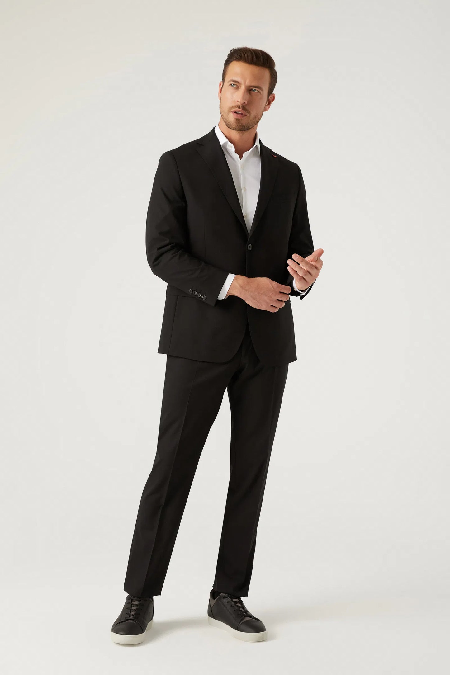 Ds Damat Comfort Fit Siyah Düz Takim Elbise