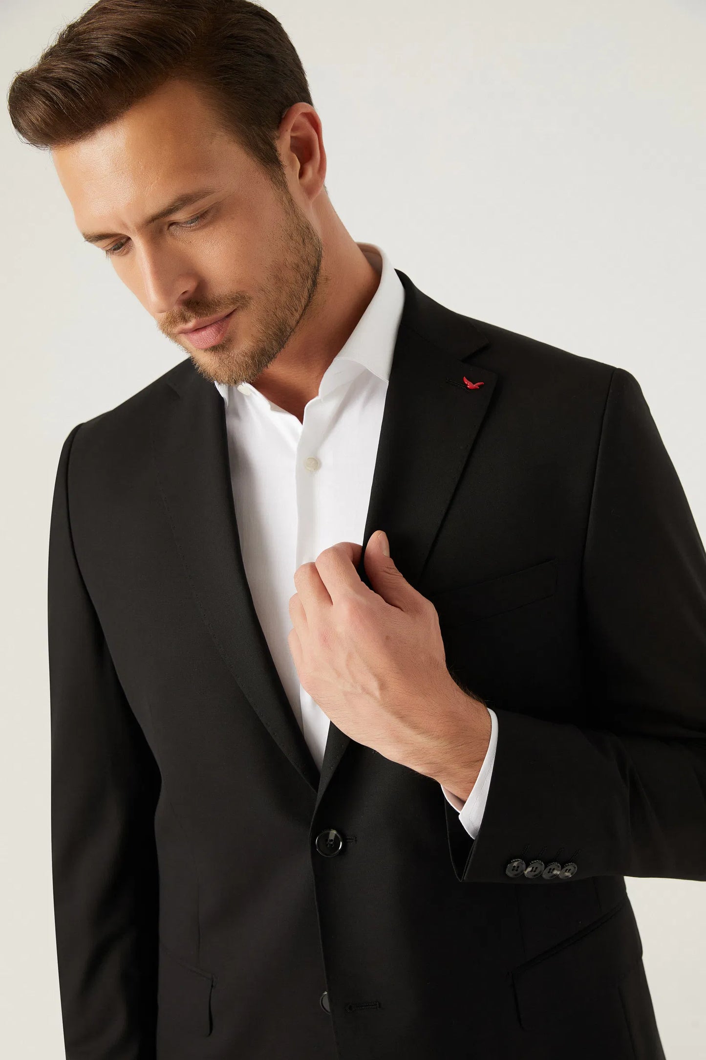 Ds Damat Comfort Fit Siyah Düz Takim Elbise
