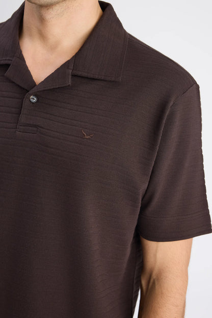 Ds Damat Regular Fit Kahverengi Düz T-shirt