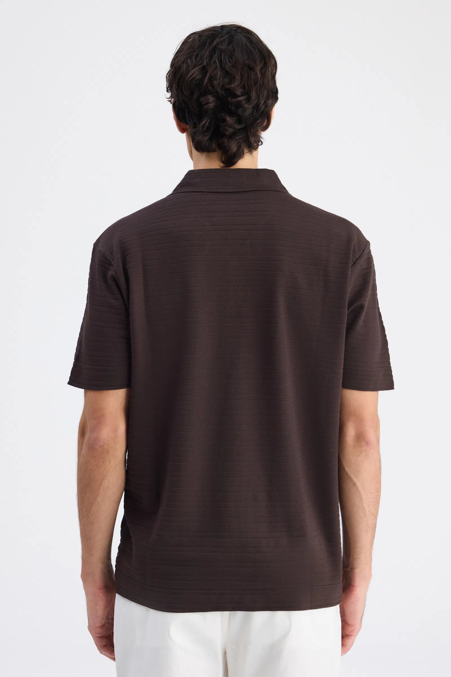 Ds Damat Regular Fit Kahverengi Düz T-shirt
