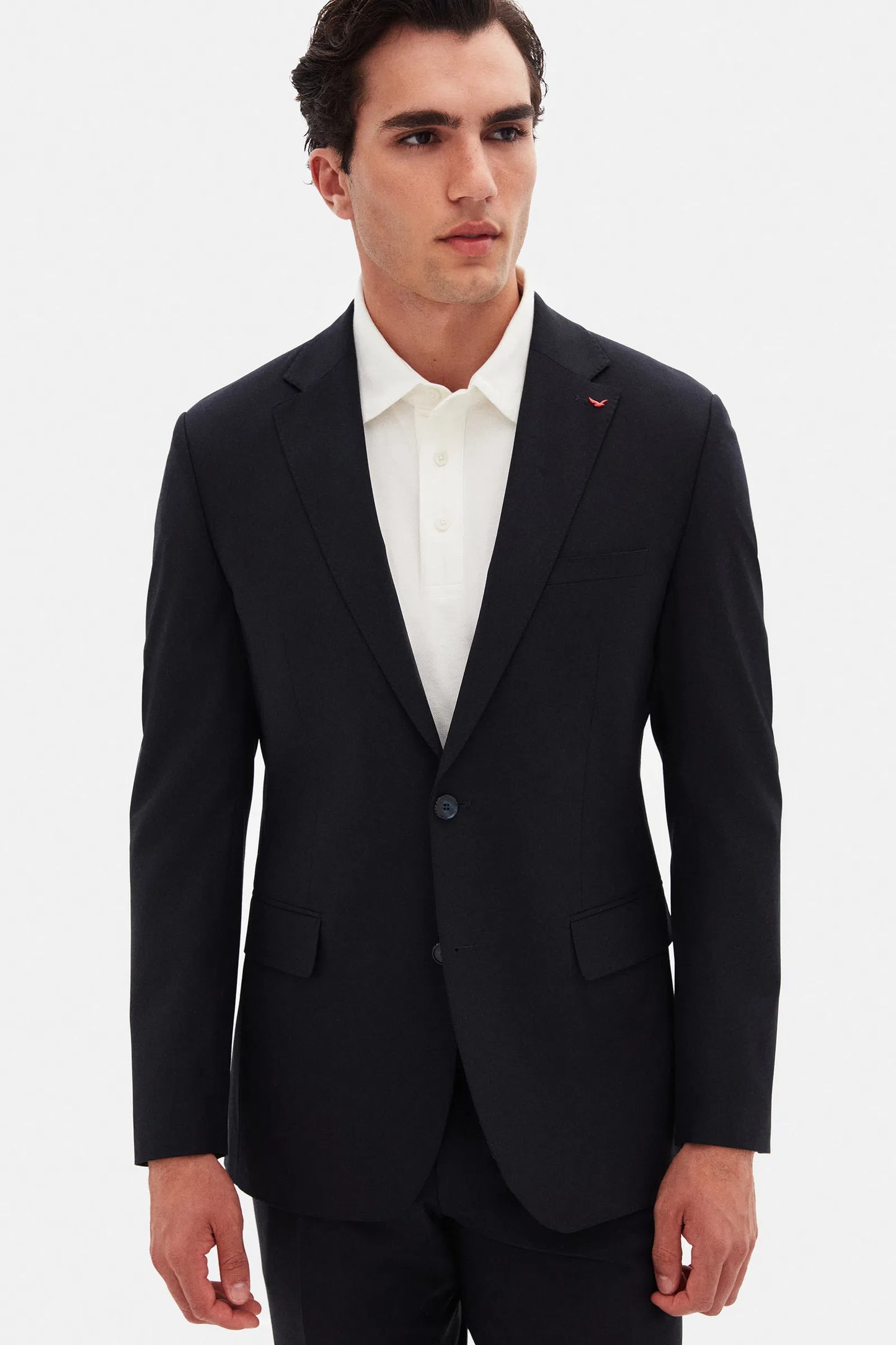 Ds Damat Slim Fit Koyu Lacivert Düz Travel Takim Elbise