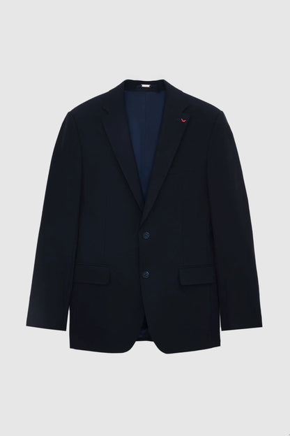 Ds Damat Slim Fit Koyu Lacivert Düz Travel Takim Elbise