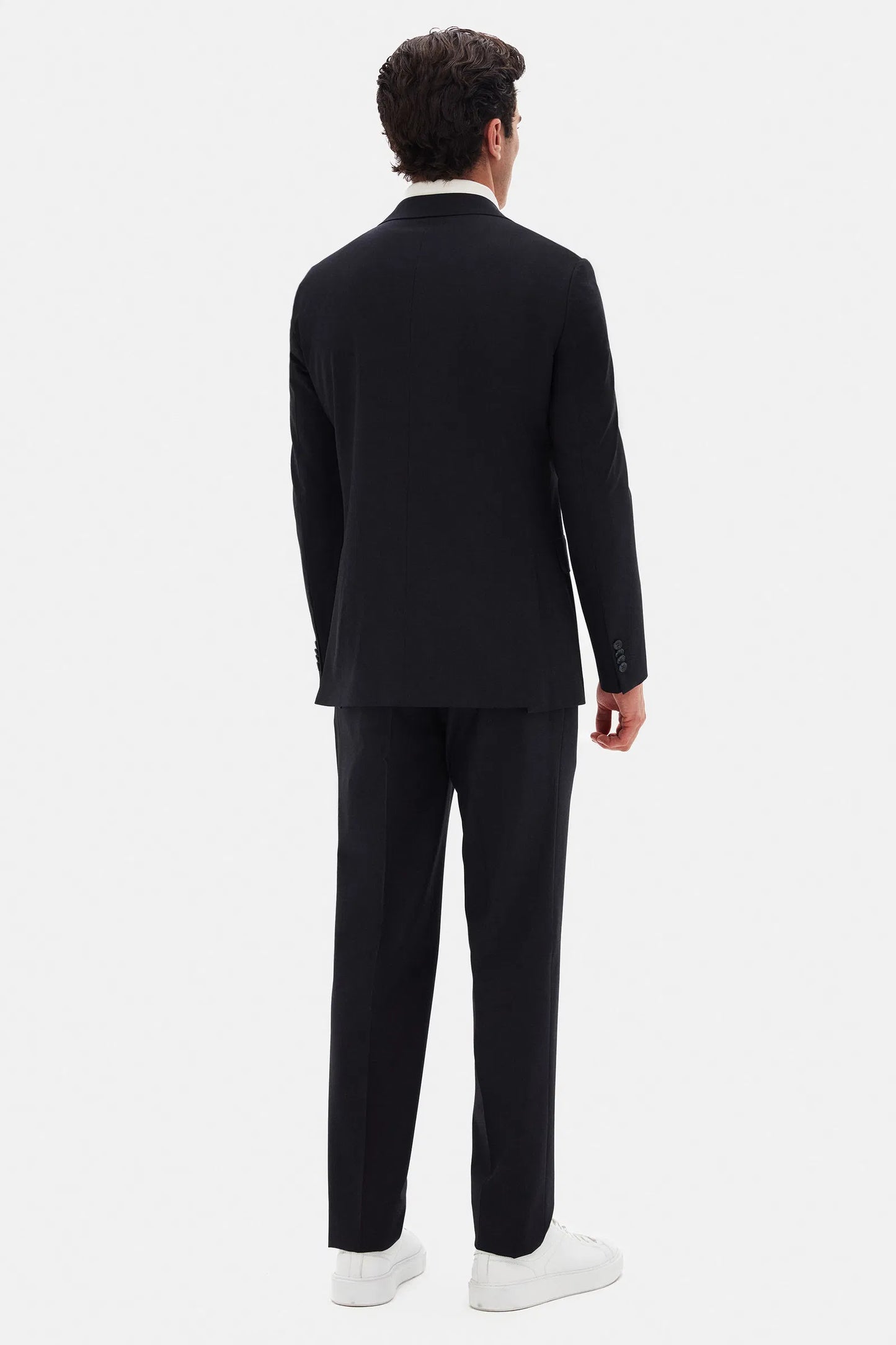 Ds Damat Slim Fit Koyu Lacivert Düz Travel Takim Elbise