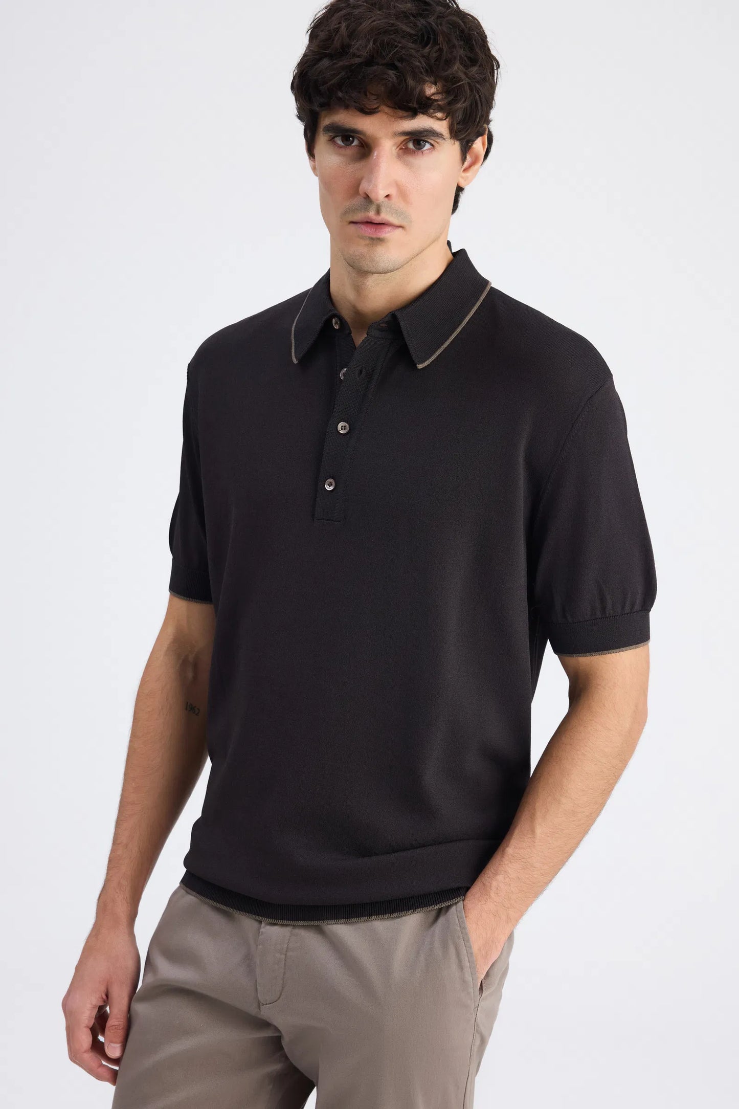 Ds Damat Regular Fit Kahverengi Düz Örgü Kazak